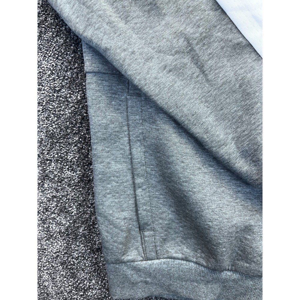 PUMA Track Jacket Mens‎ L 1/2 Front Zip Athletic Long Sleeve Pocket Gray - Picture 5 of 8